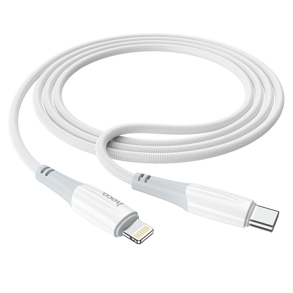 USB-C til Lightning Data- og Ladekabel HOCO X70, 20W, 1m, Hvit