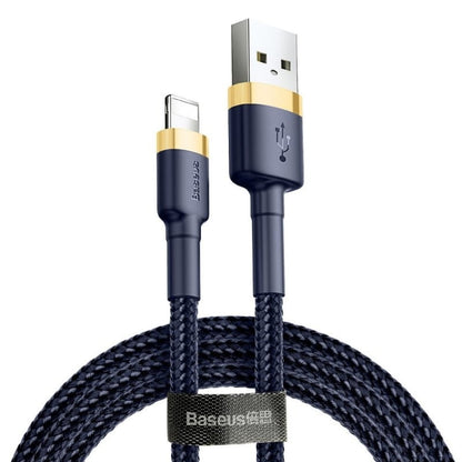 USB-A - Lightning Baseus Cafule data- og ladekabel, 18W, 2m, Marineblå CALKLF-CV3