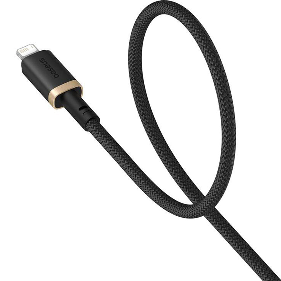 USB-A - Lightning Baseus Dura Series data- og ladekabel, 18W, 2m, Gull P10377801U01-02