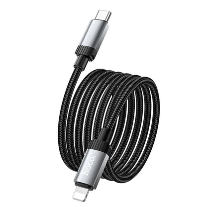 USB-C til Lightning data- og ladekabel HOCO X117, 27W, 1m, svart