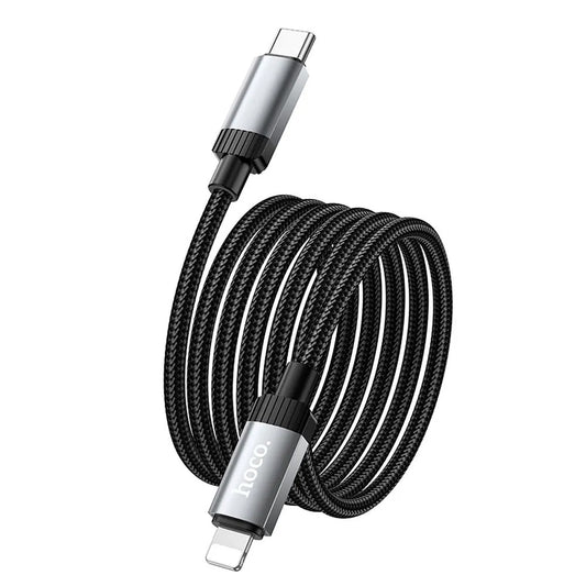 USB-C til Lightning data- og ladekabel HOCO X117, 27W, 1m, svart