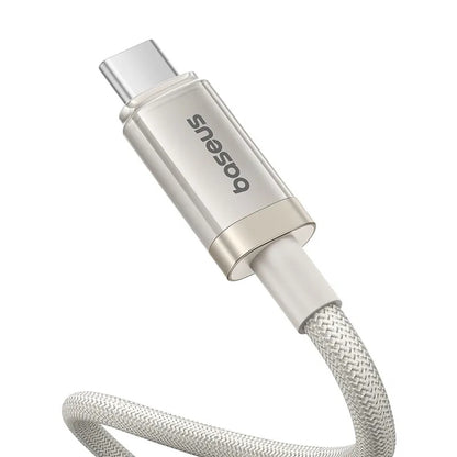 USB-C - USB-C Baseus Titanium data- og ladekabel, 100W, 1m, Sølv P10378100G21-00