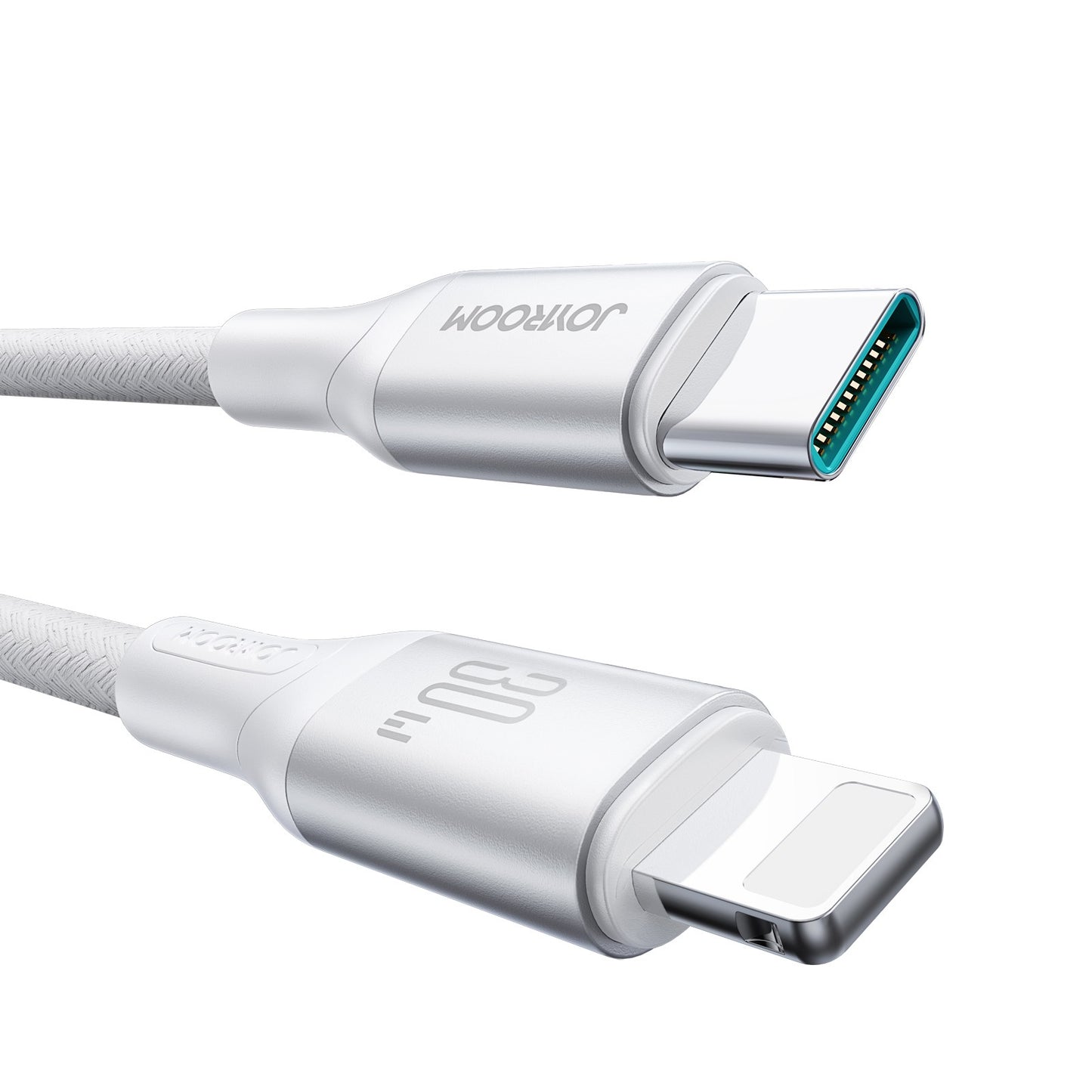 USB-C - Lightning lade- og datakabel Joyroom S-A28 Flash, 30W, 1m, Hvit
