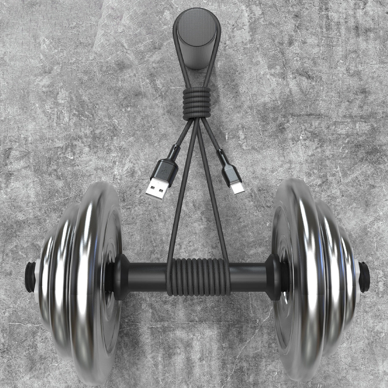 USB-A til USB-C Dudao L9T data- og ladekabel, 100W, 1m, Svart