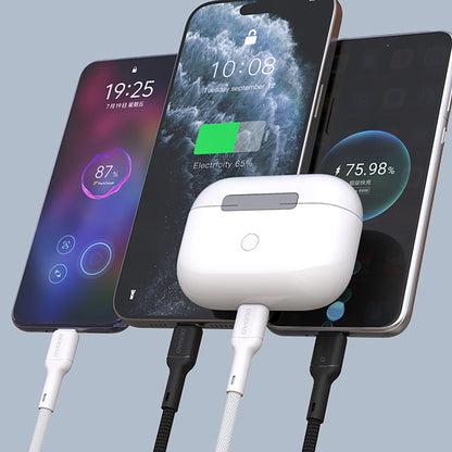 USB-C data- og ladekabel - USB-C Dudao L9C, 65W, 1m, Svart