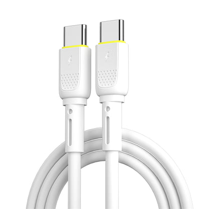 USB-C data- og ladekabel - USB-C WiWu Wi-C034, 60W, 1.2m, Hvit