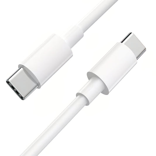 USB-C til USB-C Google data- og ladekabel, 30W, 1m, Hvit GA00735