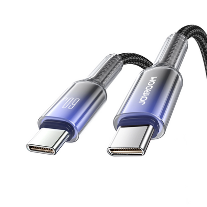 USB-C data- og ladekabel - USB-C Joyroom S-A42, 60W, 1.2m, Svart