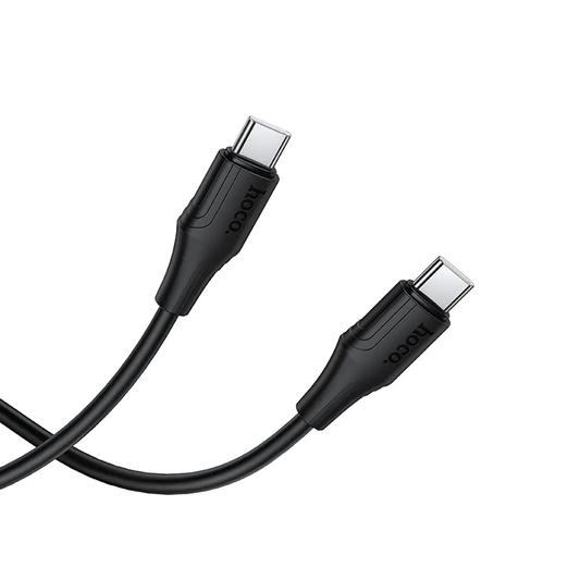 USB-C til USB-C data- og ladekabel HOCO X124, 60W, 1m, Svart