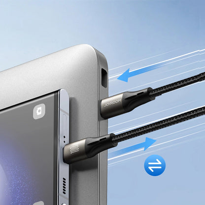 USB-C til USB-C data- og ladekabel Joyroom S-A25 Light-Speed, 100W, 1.2m, Svart
