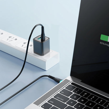 USB-C til USB-C data- og ladekabel Joyroom S-A32, 60W, 1m, Svart
