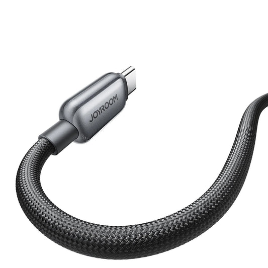 USB-C til USB-C data- og ladekabel Joyroom S-A55 StarFlight Display, 100W, 1.2m, Svart