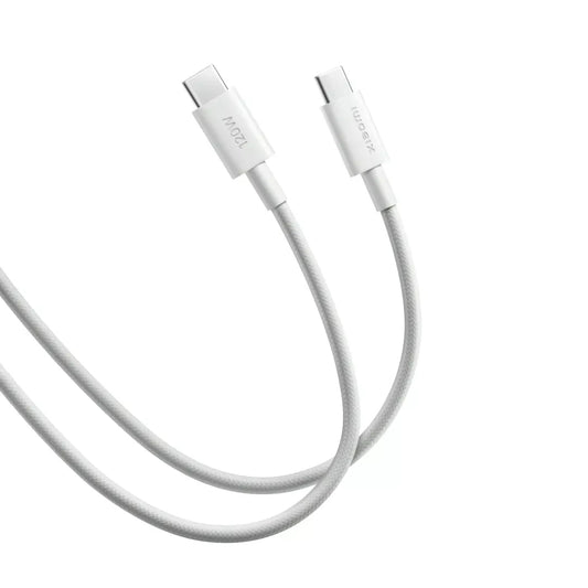 USB-C data- og ladekabel - USB-C Xiaomi, 120W, 1m, Hvit BHR087KGL