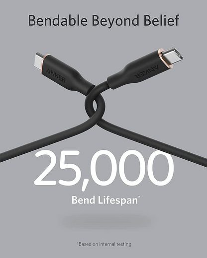 USB-C Data- og Ladekabel - USB-C Anker PowerLine III, 100W, 0.9m, Svart A8552H11