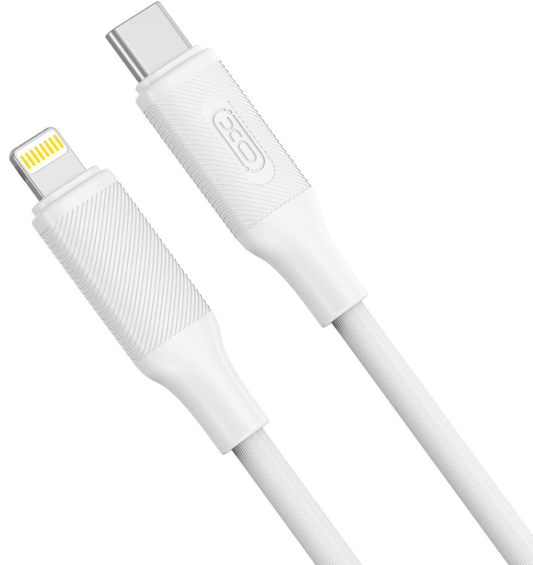 USB-C til Lightning Data- og Ladekabel XO Design NB-Q265A, 27W, 1m, Hvit