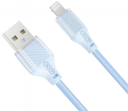 Data- og ladekabel USB-A - Lightning XO Design NB291, 18W, 1m, Blå