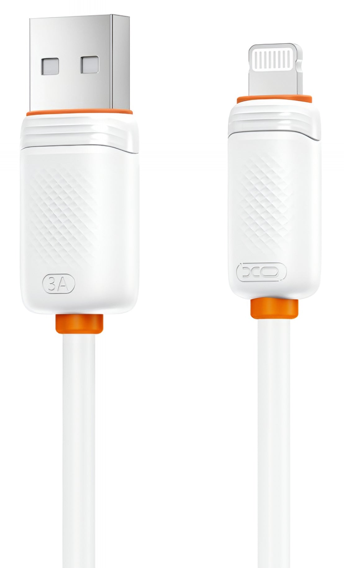 USB-A - Lightning Data og Ladekabel XO Design NB302, 18W, 1m, Hvit