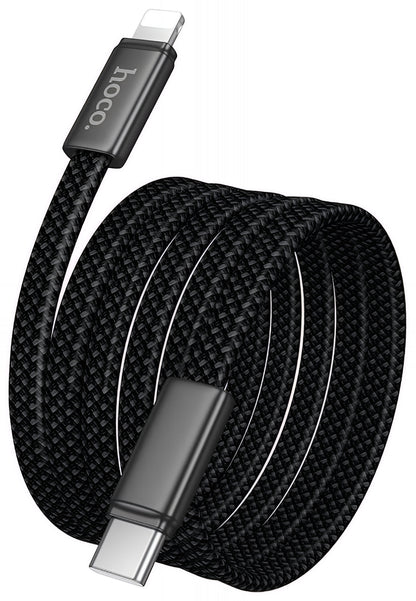 USB-C - Lightning Lade- og Datakabel HOCO X125, 30W, 1m, Svart