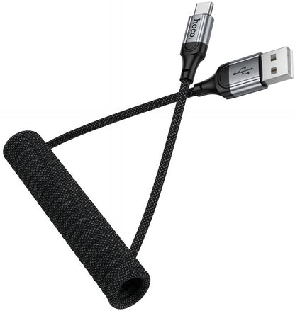 USB-A - USB-C Data- og Ladekabel HOCO X121, 18W, 1.5m, Svart
