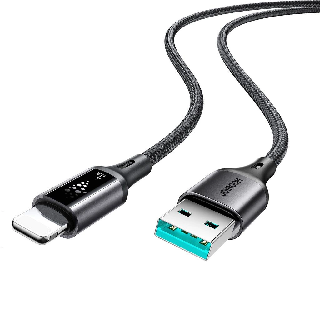 USB-A - Lightning Joyroom S-A60 StarTalk data- og ladekabel, 18W, 1.2m, Svart