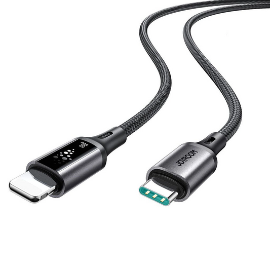 USB-C til Lightning-lade- og datakabel Joyroom S-A60 StarTalk, 30W, 1.2m, Svart