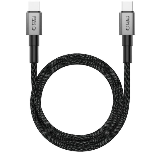 USB-C til USB-C data- og ladekabel Tech-Protect Ultraboost DNA MagTwist, 100W, 1m, Grå