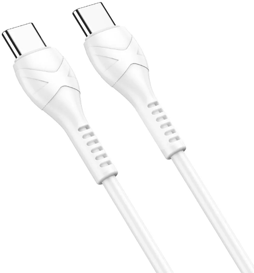 Data- og ladekabel USB-C - USB-C HOCO X37, 60W, 1m, Hvit