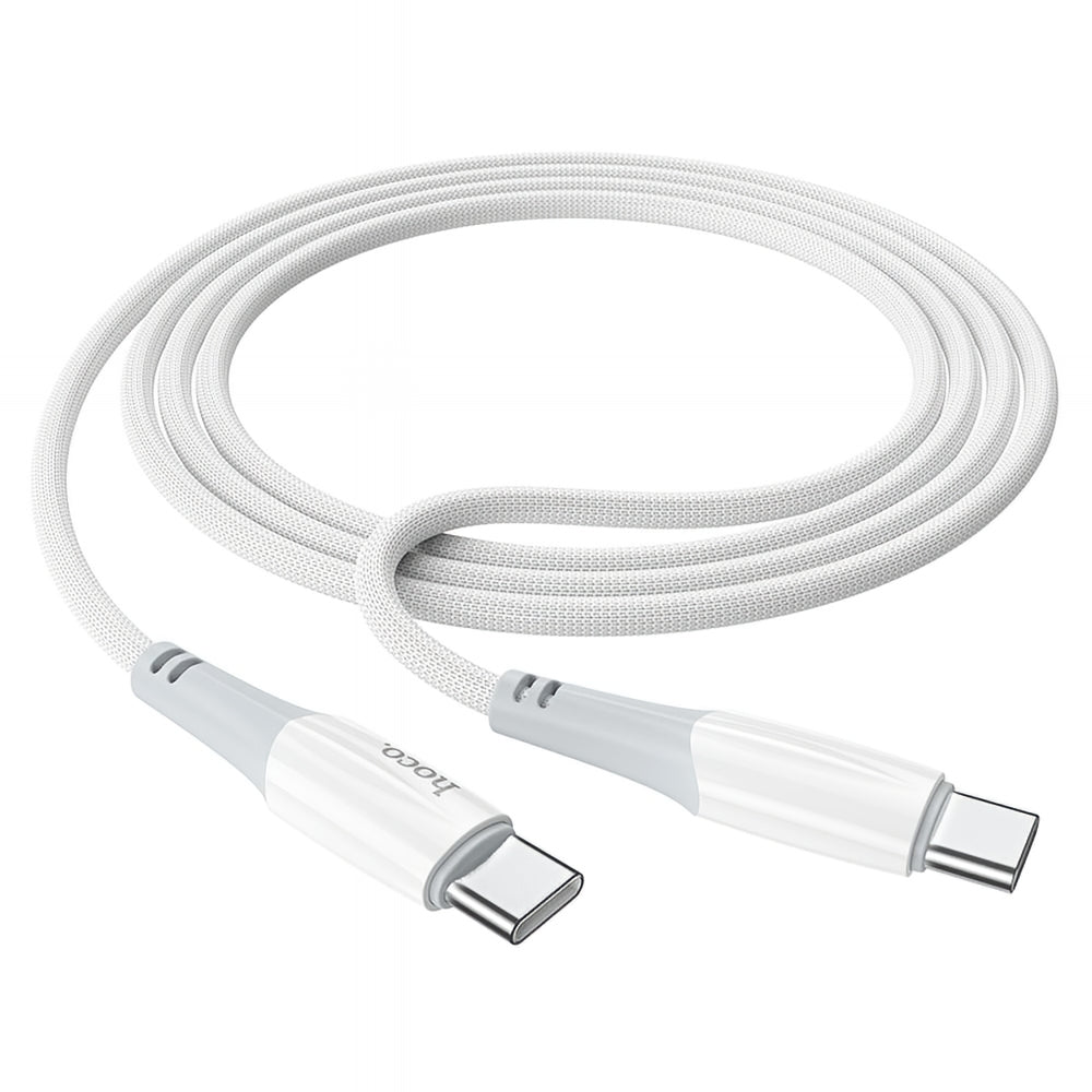 USB-C data- og ladekabel - USB-C HOCO X70, 60W, 1m, Hvit
