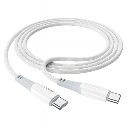 USB-C data- og ladekabel - USB-C HOCO X70, 60W, 1m, Hvit