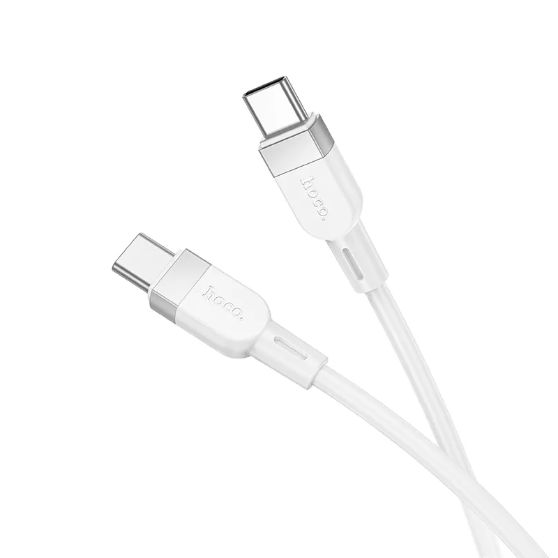 USB-C til USB-C data- og ladekabel HOCO X109, 60W, 1m, Hvit