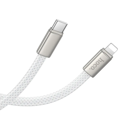 USB-C - Lightning Data- og Ladekabel HOCO X125, 30W, 1m, Hvit