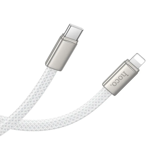 USB-C - Lightning Data- og Ladekabel HOCO X125, 30W, 1m, Hvit