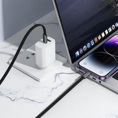 USB-C til USB-C data- og ladekabel HOCO X125, 60W, 1m, Hvit