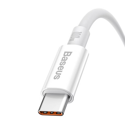 Data- og ladekabel USB-A - USB-C Baseus Superior Series, 100W, 1m, Hvit P10320102214-01