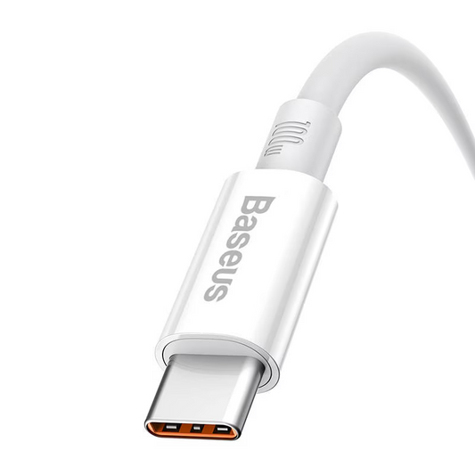 Data- og ladekabel USB-A - USB-C Baseus Superior Series, 100W, 1m, Hvit P10320102214-01
