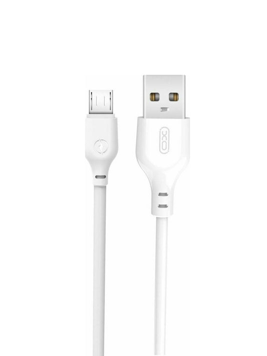 USB-A til microUSB data- og ladekabel XO Design NB103, 18W, 2m, Hvit
