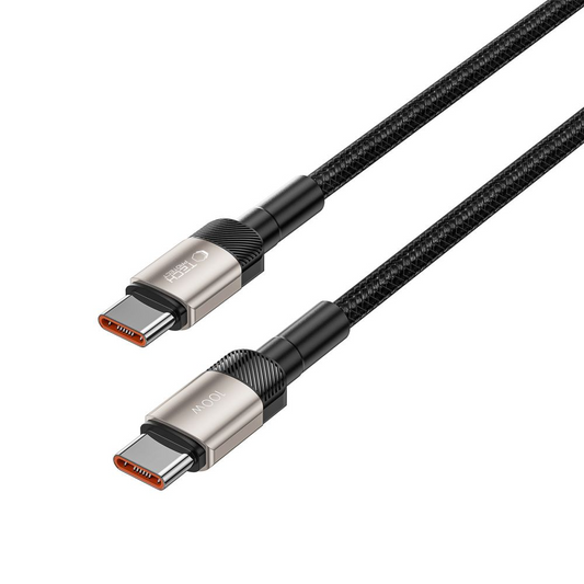 USB-C data- og ladekabel - USB-C Tech-Protect Ultraboost EVO, 100W, 1m, Sølv