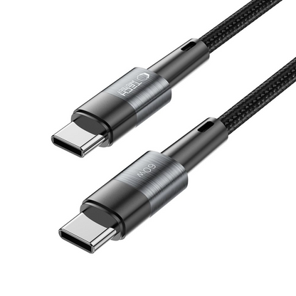 USB-C data- og ladekabel - USB-C Tech-Protect Ultraboost, 60W, 2m, Grå