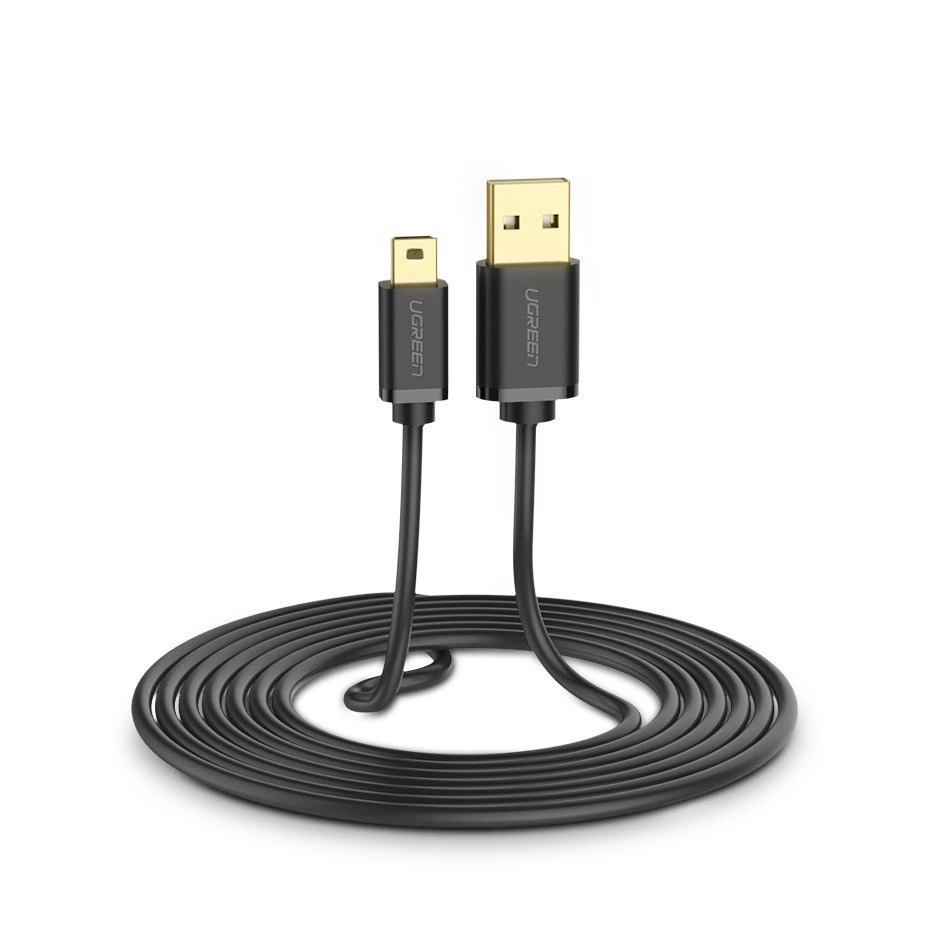 USB-A til miniUSB data- og ladekabel UGREEN US132, 3m, svart