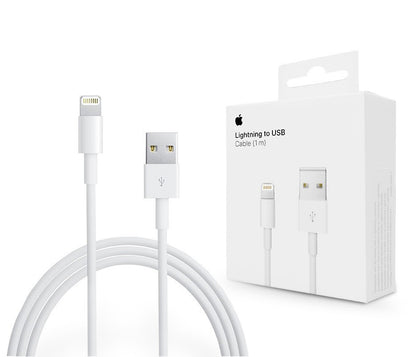 USB-A - Lightning Apple A1480 data- og ladekabel, 18W, 1m, Hvit MUQW3ZM/A