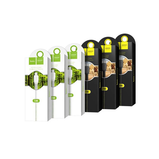 USB-A - USB-C HOCO Flash X20 data- og ladekabel, 18W, 2m, Hvit