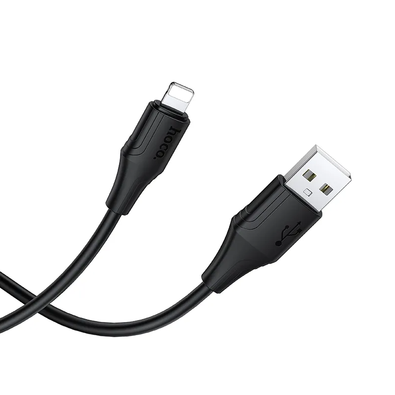 USB-A til Lightning data- og ladekabel HOCO X124, 18W, 1m, svart