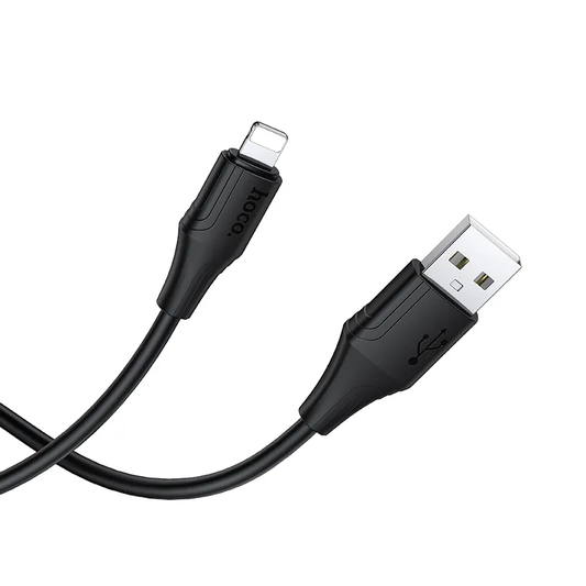 USB-A til Lightning data- og ladekabel HOCO X124, 18W, 1m, svart
