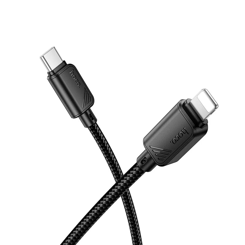 USB-C til Lightning data- og ladekabel HOCO X113, 27W, 1m, svart
