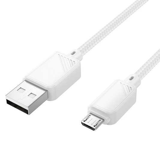 USB-A til microUSB data- og ladekabel HOCO X113, 18W, 1m, hvit