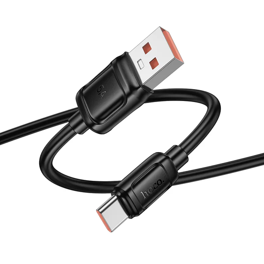 USB-A til USB-C datakabel og ladekabel HOCO X115, 100W, 1m, svart