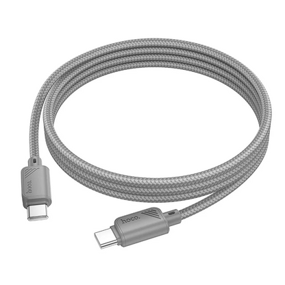 USB-C Data- og ladekabel - USB-C HOCO X113, 60W, 1m, Grå