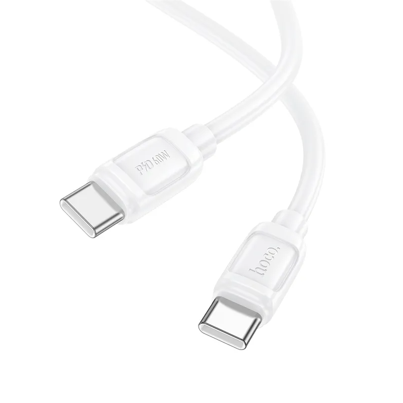 USB-C Data- og ladekabel - USB-C HOCO X115, 240W, 1m, Hvit