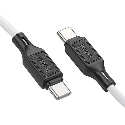 USB-C Data- og ladekabel - USB-C HOCO X90, 60W, 1m, Hvit
