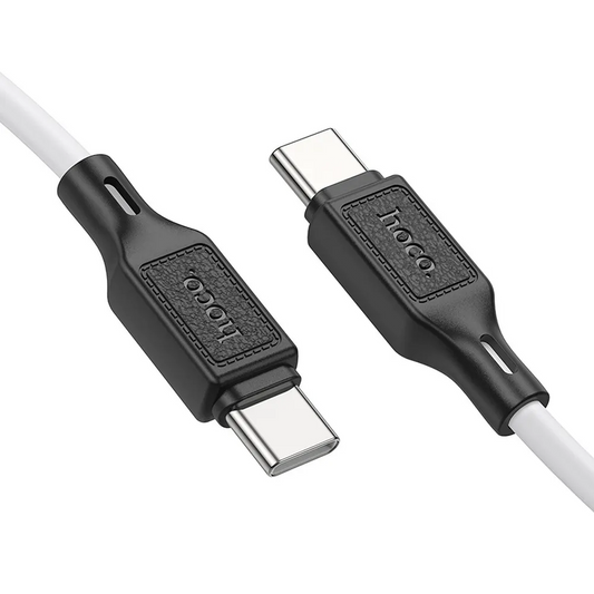 USB-C Data- og ladekabel - USB-C HOCO X90, 60W, 1m, Hvit